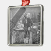 William Herschel Discover the Planet Uranus Metalen Ornament (Links)