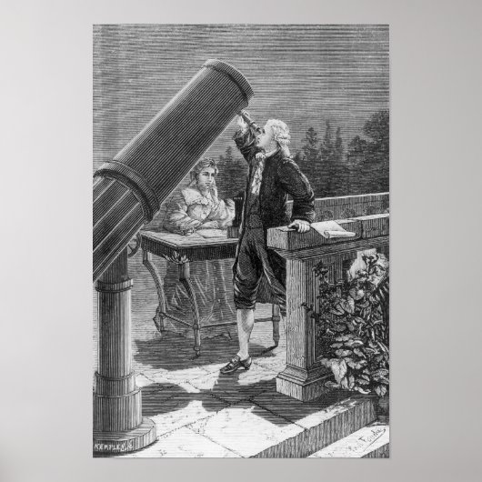 William Herschel Discover the Planet Uranus Poster (Voorkant)