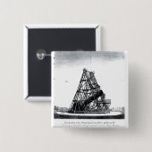 William Herschel's Veertig Foot Telescope Vierkante Button 5,1 Cm (Voorkant /achterkant)