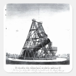 William Herschel's Veertig Foot Telescope Vierkante Sticker