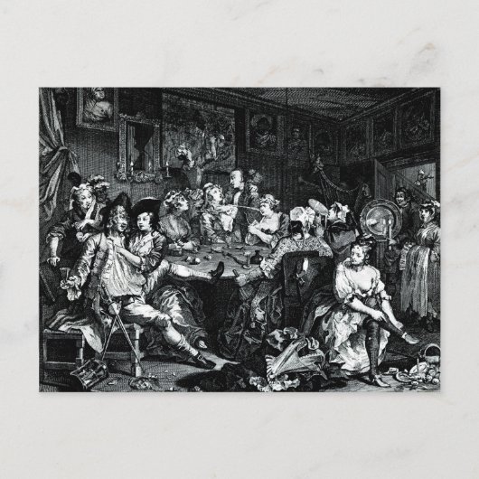 William Hogarth Art Briefkaart (Voorkant)