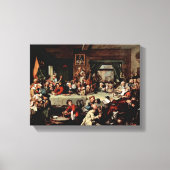 William Hogarth - Het banket Canvas Afdruk (Voorkant)