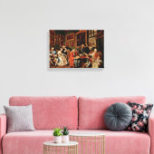 William Hogarth - Het huwelijkscontract Canvas Afdruk (Insitu (Woonkamer))