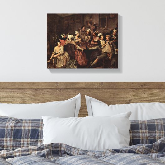 William Hogarth - Scène in een taverne Canvas Afdruk (Insitu (Slaapkamer))