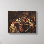 William Hogarth - Scène in een taverne Canvas Afdruk (Voorkant)
