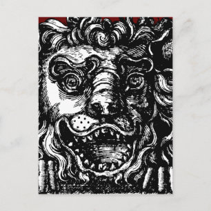 William Hogarth's Leeuwenkop Button's Tavern Briefkaart