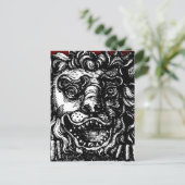 William Hogarth's Lion's Head Button's Tavern Briefkaart (Staand voorkant)