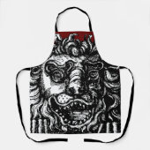 William Hogarth's Lion's Head Button's Tavern Schort (Voorkant)