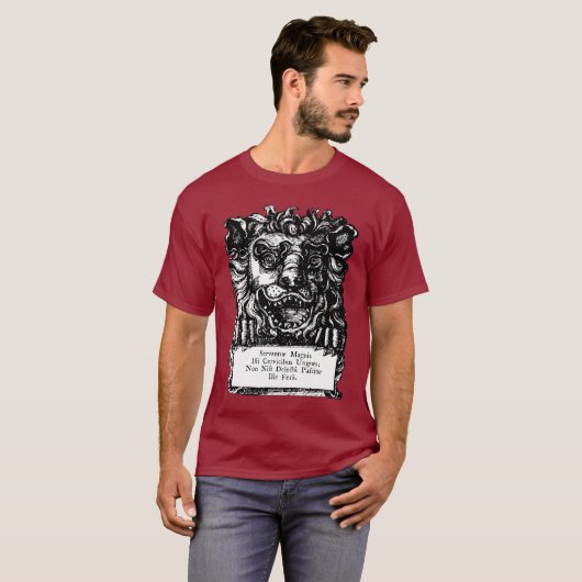 William Hogarth's Lion's Head Button's Tavern T-shirt (Voorkant volledig)