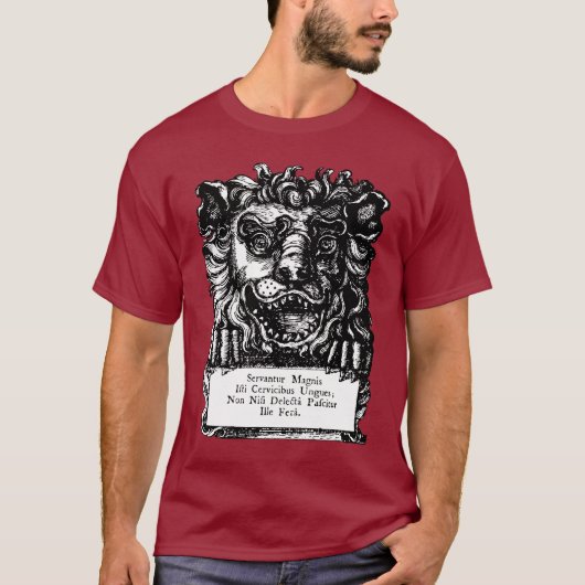 William Hogarth's Lion's Head Button's Tavern T-shirt (Voorkant)