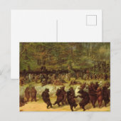 William Holbrook Beard - De Beer Dance Feestdagenkaart (Voorkant / Achterkant)