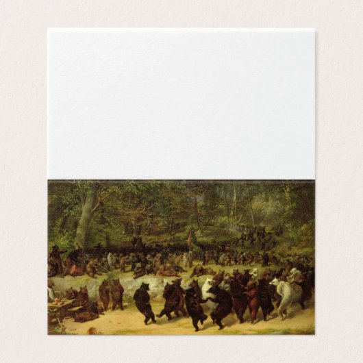 William Holbrook Beard - De Beer Dance Kaart (Buitenkant ongevouwen)