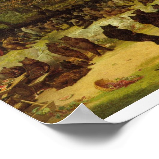 William Holbrook Beard - De Beer Dance Poster (Hoek)