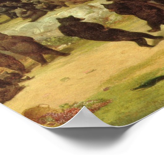 William Holbrook Beard - De Beer Dance Poster (Hoek)