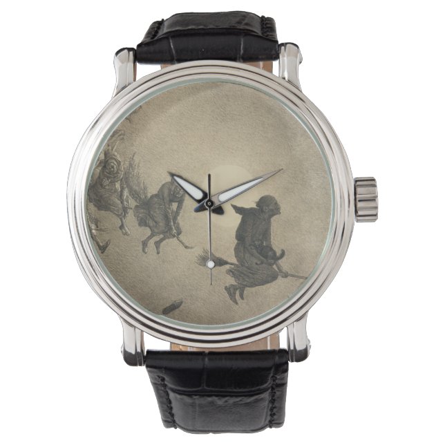 William Holbrook Beard The Witch's Ride 1870 Horloge (Voorkant)