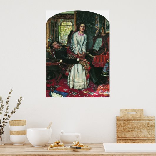 William Holman Hunt Awakening Conscience Poster (Keuken)
