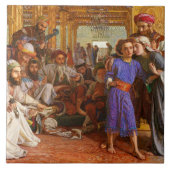 William Holman Hunt - Het vinden van de Savior Tegeltje (Voorkant)