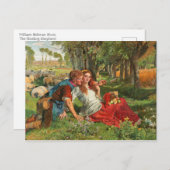 William Holman Hunt, The Hireling Shepherd, Lovers Briefkaart (Voorkant / Achterkant)