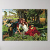 William Holman Hunt The Hireling Shepherd Poster (Voorkant)