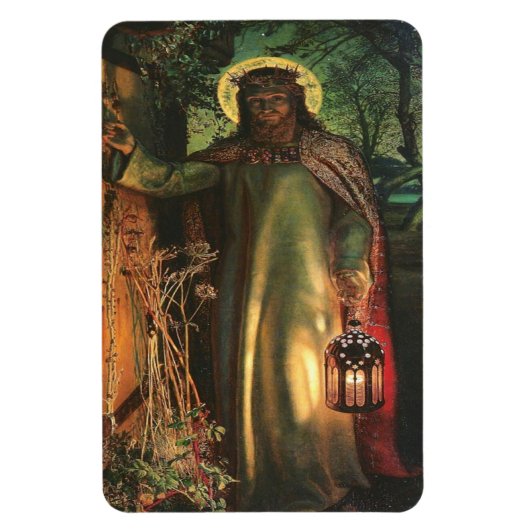 William Holman trekt het licht van de wereld aan Magneet (Verticaal)