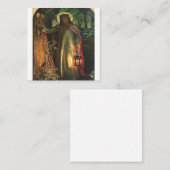 William Holman trekt het licht van de wereld aan Vierkante Visitekaartje (Voorkant / Achterkant)