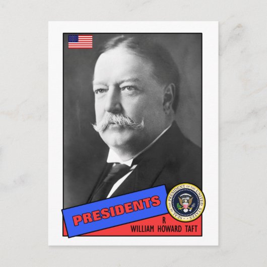 William Howard Taft Baseball Card Briefkaart (Voorkant)