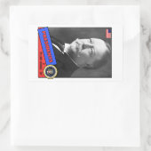 William Howard Taft Baseball Kaart Rechthoekige Sticker (Tas)