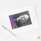 William Howard Taft Baseball Kaart Rechthoekige Sticker (Envelop)