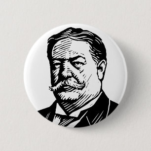 William Howard Taft knop Ronde Button 5,7 Cm