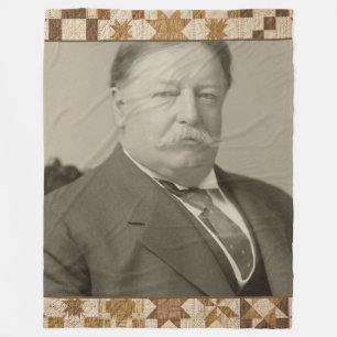 William Howard Taft Presidentiële Quilt Dekbed Fleece Deken