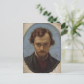 William Hunt- Portrait van Dante Gabriel Rossetti Briefkaart (Staand voorkant)