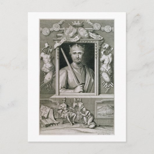 William I the Conqueror (1027-87) King of England Briefkaart (Voorkant)