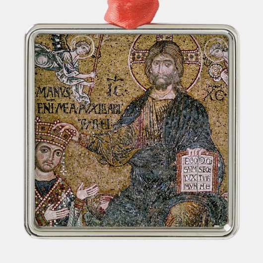 William II King of Sicily Metalen Ornament (Voorkant)
