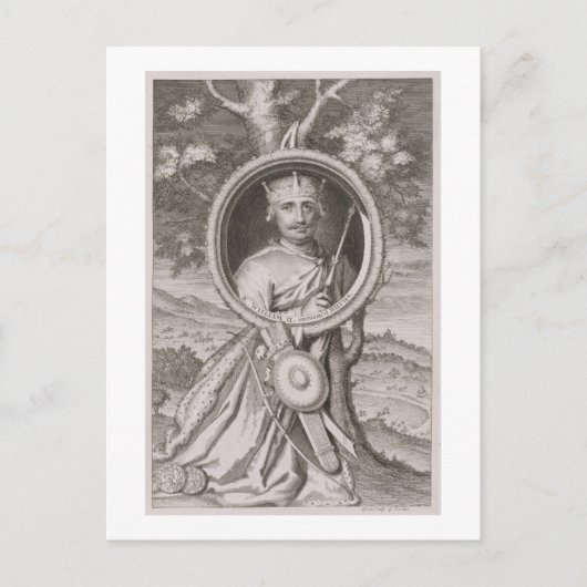 William II "Rufus" (c.1056-1100) King of England Briefkaart (Voorkant)