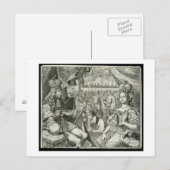 William III (1650-1702) en Mary II (1662-94) King Briefkaart (Voorkant / Achterkant)