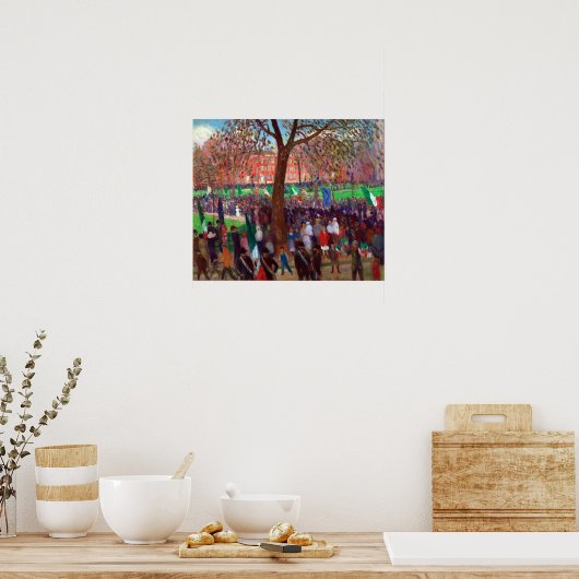 William J. Glackens Parade, Washington Square Poster (Keuken)