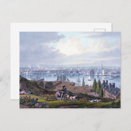 William James Bennett Baltimore van Federal Hill  Briefkaart (Voorkant / Achterkant)