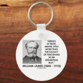 William James Genius die een ongewone weg volgt Sleutelhanger (Voorkant)
