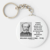 William James Genius die een ongewone weg volgt Sleutelhanger (Voorkant)