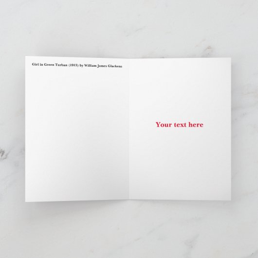 William James Glackens Bedankkaart (Binnen)