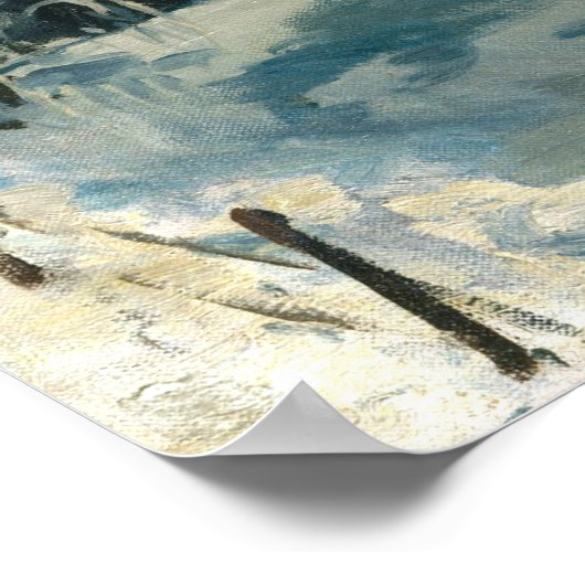 William James Glackens Central Park Winter Poster (Hoek)