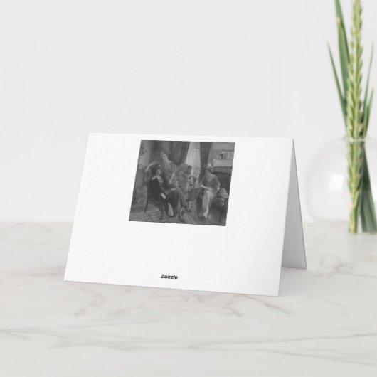 William James Glackens - Hartelijk dank Bedankkaart (Achterkant)