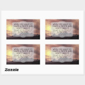 William James Inspirerend Quote "Keuze" Rechthoekige Sticker (Vel)