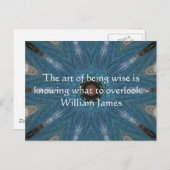 William James Quote met eigen design van Tribl Briefkaart (Voorkant / Achterkant)