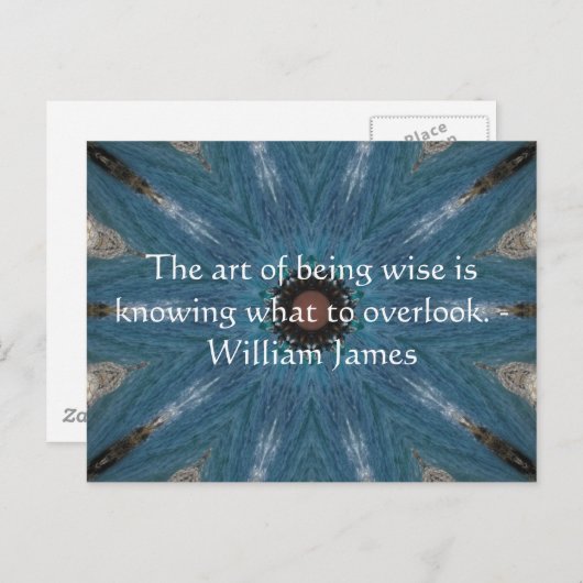 William James Quote met eigen design van Tribl Briefkaart (Voorkant / Achterkant)