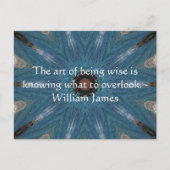 William James Quote met eigen design van Tribl Briefkaart (Voorkant)