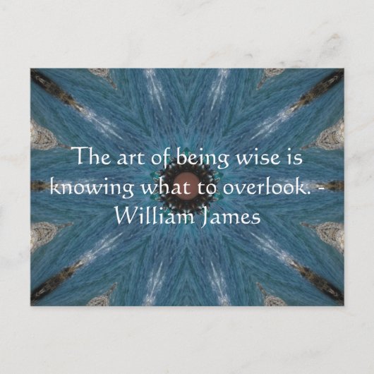 William James Quote met eigen design van Tribl Briefkaart (Voorkant)
