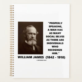 William James Veel Sociale Zelfs Citaat Planner