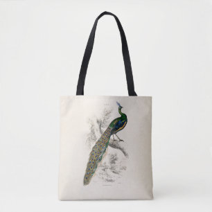 William Jardine - Een Majestueus Mannelijk Pauwpor Tote Bag