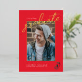 William Jewell Afstuderen Folie Uitnodiging (Staand Voorkant)